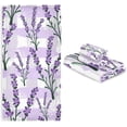 thumbnail image 7 of Coolnut Purple Lavender Towel Set of 3 with Bath Towel, Hand Towel and Wash Cloth, Soft, Quick Drying and Comfortable Winter Towels for Bathroom Kitchen Home Travel Hotel Gym Washcloth Gift, 7 of 7