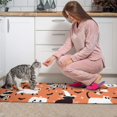 thumbnail image 3 of Halloween Cat Pattern Kitchen Rugs Sets Of 2,Anti Fatigue Kitchen Mat Rugs Non Slip Washable,Decorative Kitchen Floor Mats for Kitchen,Sink,Laundry,17"x30"+17"x47", 3 of 7