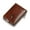 Brown, variant on Leather Men Casual ID Credit Card Holder Mini Zipper Hasp Design Small Wallet Vintage