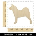 thumbnail image 2 of American Akita Dog Solid Wood Shape Unfinished Piece Cutout Craft DIY Projects - 4.70 Inch Size - 1/8 Inch Thick, 2 of 7