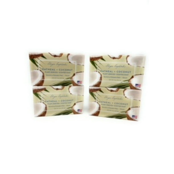 Shugar Soapworks Oatmeal And Coconut Soap Pack Of 4