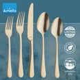 thumbnail image 5 of Amefa Austin 20-Piece 18/0 Stainless Steel Flatware Set - Gold, Gold, 5 of 7