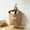 Beige C, variant on Naittoop Small Rustic Linen Hanging Storage Basket 4.7*5.3in Wall Mount Organizer Bag with Polka Dot Lining for Versatile Kitchen Bathroom Home Key Mail Cosmetics Holder