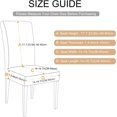 thumbnail image 2 of Dining Room Chair Covers Set of 6, Stretch Parsons Chair Slipcovers Super Fit Spandex Removable Washable Kitchen Chair Protector Cover for Dining Room, Hotel, Ceremony (Yellow Geometric), 2 of 6