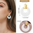 thumbnail image 5 of Pendientes colgantes de plata dorada para mujeres y niñas, pendientes retro llamativos, joyería de múltiples estilos para regalo de fiesta de cumpleaños, 5 of 5