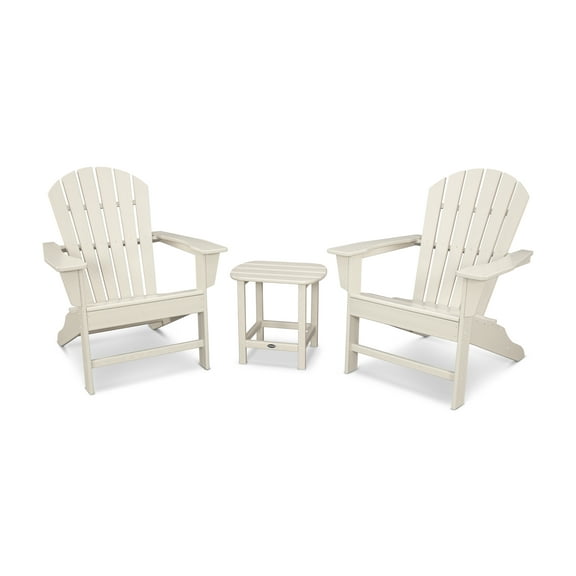 POLYWOOD South Beach Adirondack 3-Piece Set in Sand