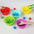thumbnail image 4 of Juego de rompecabezas a juego, juguetes de madera Montessori, juego de clasificación de colores de cuentas, juguetes de habilidades motoras finas para contar cuentas para niños, 4 of 6
