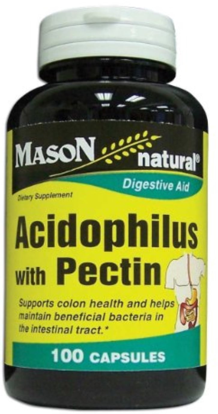 Mason Natural Acidophilus with Pectin Capsules 100 ea (Pack of 6