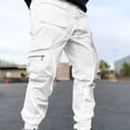 thumbnail image 4 of Pantalon Cargo Confort Extensible pour Hommes, Séchage Rapide, Pantalon de Randonnée Tactique avec Multiples Poches, Jambe Droite, Léger, Décontracté, Voyage, 4 of 5