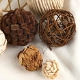 thumbnail image 4 of Decorative Bowl & Vase Filler Balls for Home Decor, Set of 6 PCS Natural Tone Rattan Wicker Balls Centerpieces Decoration, Decorative Orbs Vase Bowl Filler for Table Centerpieces, 4 of 4