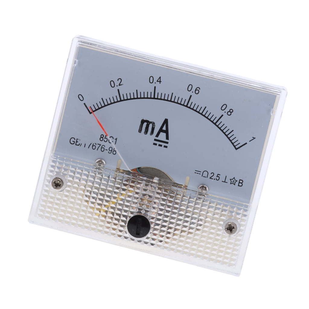 GE DC 0-1.5 AMPS Analog Ammeter Panel Mount Pointer Current Meter Gauge 