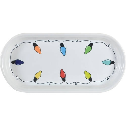 Open Box Homer Laughlin Fiesta Christmas Lights Bread Tray 11103271