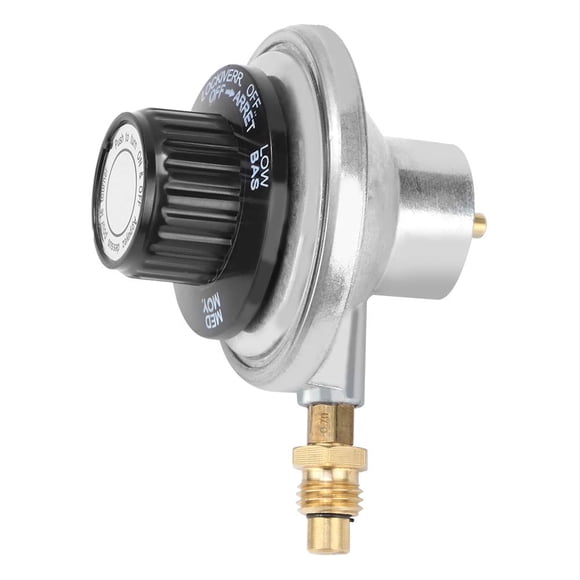 Régulateur de Gril de Table de Camping, Régulateur de Pression Réglable 1 Pouce 20UNF, Valve de Commande de Gril BBQ à Débit Élevé pour Cuisson Extérieure, Grillade Portative, Utilisation sur le Terrain de Camping et en VR