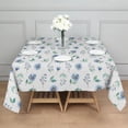 thumbnail image 3 of Pioneer Flower Floral Print Pattern Square Tablecloth, Waterproof Wipeable Spillproof Washable Table Cover for Home Kitchen Party Decor, 42"x42", 3 of 6