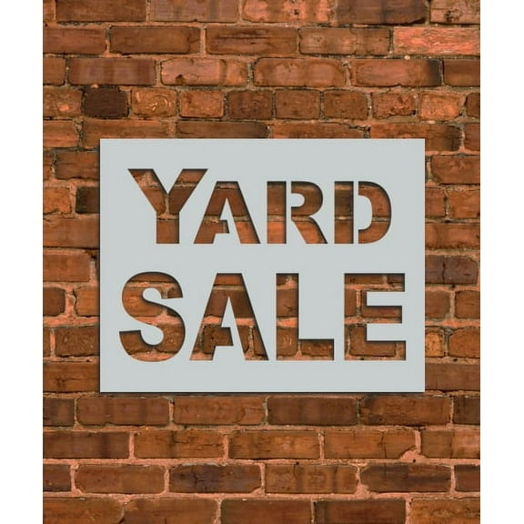 Yard Sale Sign Stencil