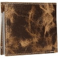 thumbnail image 3 of Ariat Men's Distressed Brown Tooled Overlay Bifold Wallet A3532408, 3 of 4