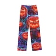 thumbnail image 5 of BaoFuBaoMei Halloween Lounge Sets Women 2 Piece Plus Size Long Sleeve Top and Pants Pajamas Halloween Pumpkin Print Soft Cozy Sleepwear, 5 of 6