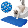 thumbnail image 3 of LNGOOR Double Layer Anti Tracking Waterproof Cat Litter Trapping Mat Black, 3 of 17
