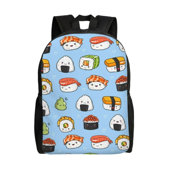 Easygdp Kawaii Sushi Mochila Versátil y Elegante: Comodidad, Almacenaje y Durabilidad para la Universidad, Trabajo, Viajes y Uso Diario