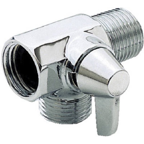 AlsonsMaster Plumber Chrome Finish Shower Flow Diverter With Arm