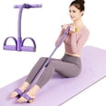 thumbnail image 4 of 21 Fitness Resistance Bands-8 Tube Pedal Ankle Puller 2025 Upgrade Stretch Bands for Exercise Sit Up Exercise Equipment AB Training Auxiliary Device Workout Equipment for Women Men, 4 of 5