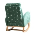thumbnail image 5 of Upholstered High Back Rocking Chair with Side Pocket - Time - Saving Assembly for Home Use, 5 of 7
