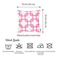 thumbnail image 5 of Geometric Squares Square 18" Throw Pillow Cover, 5 of 5