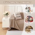 thumbnail image 2 of Dark Couch Covers for Sectional Sofa Couch Cover L Shape Couch Covers for Dogs Washable Couch Cover Banket Modern Sofa Slipcovers Super Soft Sofa Towel for Kids Pets ” x ”, 2 of 8