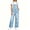 Light blue, variant on Adjustable Strap Sleeveless Women Loose Denim Overall Wide Leg Jumpsuit