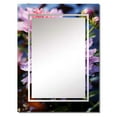 thumbnail image 2 of Designart "Forest Elegance Pink Mums II" Mums Oversized Wall Mirror - Traditional Floral Living Room Wall Mirror - Multiple Color Options, 2 of 6
