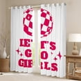 thumbnail image 2 of Homewish Disco Ball Black Out Curtains,Western Cowgirl Curtains Pack of 2 (42x63 Each),Pink White Bedroom Curtains For Girls Kids,Ultra Soft Home Decor, 2 of 6