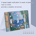 thumbnail image 3 of Yayeee Toggle Light Switch Wall Plate 2-Gang 4.56"x4.48" Decorative Outlet Cover, Sea Window, 3 of 7
