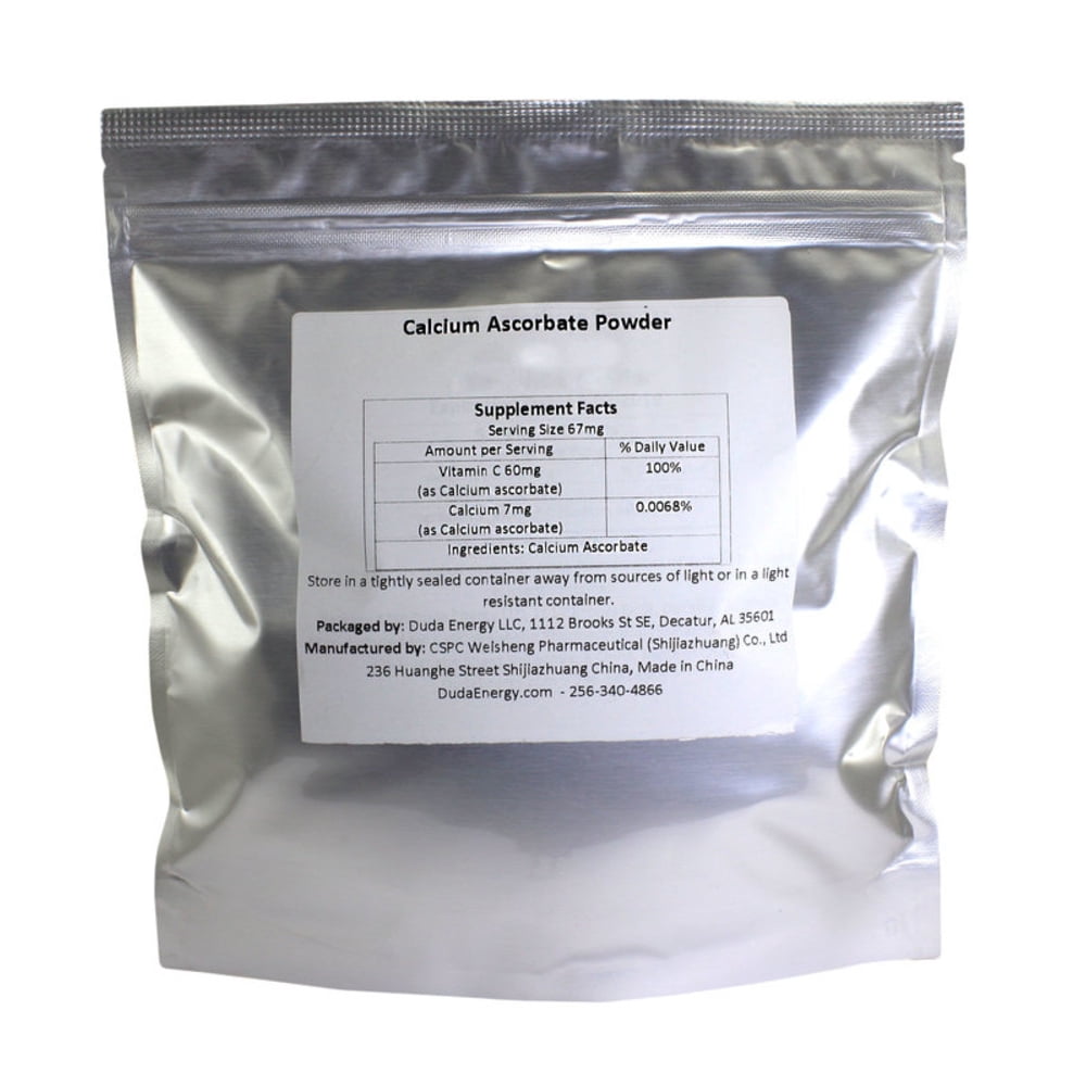 Calcium Ascorbate Powder, 1 oz Bag Food Grade FCC USP BIoActive NonGMO