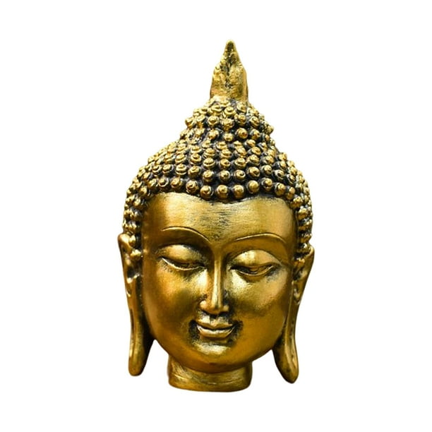 Estatuilla de cabeza de Buda Soledad Decorativa Estilo A estatua de la cabeza