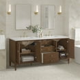 thumbnail image 4 of James Martin Vanities 485-V72-3Af Myrrin 72" Double Basin Wood Vanity Set - Mid-Century, 4 of 7