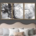 thumbnail image 3 of wall26 Framed Canvas Print Wall Art Set Black &amp; Gray Watercolor Paint Splatter Abstract Shapes Illustrations Modern Art Bohemian Dramatic Ultra for Living Room, Bedroom, Office - 16"x24&quot, 3 of 5