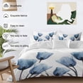 thumbnail image 4 of Blue Tulip Bedding 3 Piece Duvet Cover Set Full Size, Spring Pastoral Flower Watercolor White Soft Microfiber Comforter Cover with Zipper Closure & Pillowcases, Wrinkle & FadeResistant Quilt Cover, 4 of 9