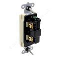 thumbnail image 2 of Hubbell HBL2121347I Ivory Decorator Rocker Switch Single Pole 20A 347V SpecGrade, 2 of 3