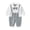 B, variant on 0-12M Newborn Baby Boy Gentleman Tuxedo Romper One Piece Infant Long Sleeve Cotton Bowtie Jumpsuit Formal Wear Clothes Suit