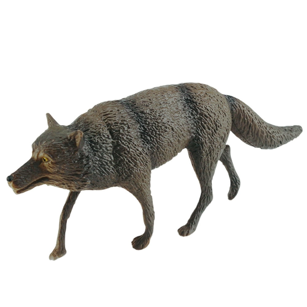 Figurines de loup en PVC massif, modèle de simulation, jouets en gros
