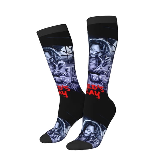 Sigee Chucky Aa for Socks for Men Women Gifts for Him Boyfriend Teenage Boys Stocking Stuffers One Size