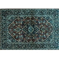 thumbnail image 1 of Ahgly Company Indoor Rectangle Persian Light Blue Traditional Area Rugs, 2' x 4', 1 of 4