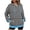 Black, variant on WREESH Women's Cozy Striped Hoodie Oversized Long Sleeve Casual Pullover Sweatshirt with Pocket Red