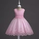 thumbnail image 5 of Vestido de encaje con cuentas para niñas Vestido de princesa con flores para niñas grandes Vestido de tutú con flores de ganchillo y lentejuelas para niñas, 5 of 5