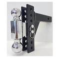 thumbnail image 2 of Receiver Adjustable Trailer Tow Hitch Ball Head Mount Drop Hitch Adjustable Hitches For Trucks ,Weatherproof Double Locking Hitch Pin, 2 of 5