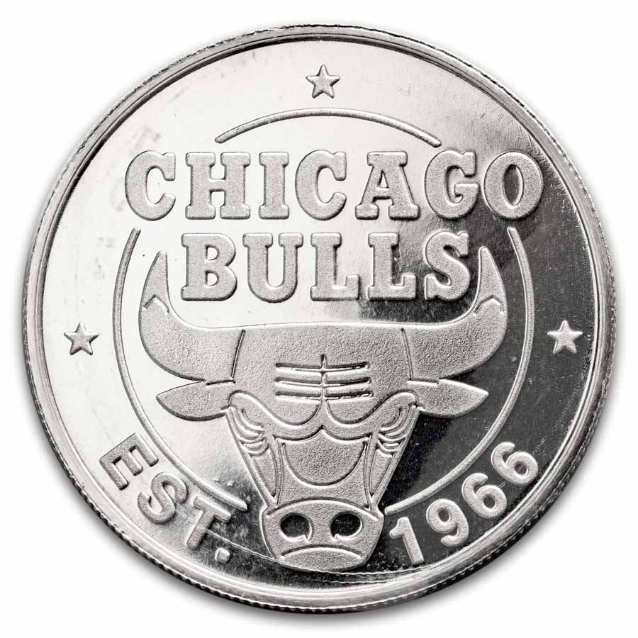 NBA Chicago Bulls 1 oz Silver Round