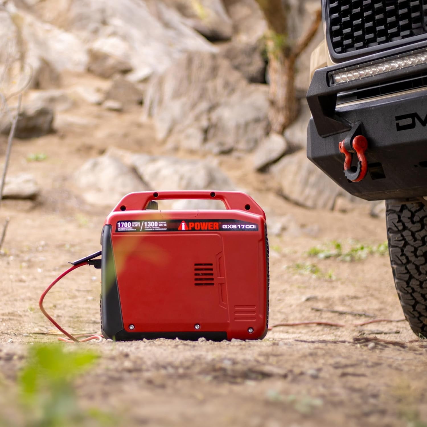 A-iPower 1700 Watt Portable Quiet Inverter Generator Gas Powered, Ultra Lightweight Generator for Camping, Tailgating, Home Backup & Emergency, EPA Certified, CO Sensor (GXS1700i)