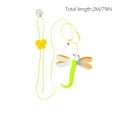 thumbnail image 3 of Retractable Cat Teaser Wand Toy Interactive Feather Stick for Indoor Cats Hanging Bouncing Play Suction Cup Pet Toy 2024, 3 of 8