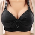 thumbnail image 2 of JINMGG Womens Plus Size $5 Woman's Gathered Together Large Size Daily Bra Underwear No Rims Black M, 2 of 3