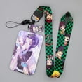 thumbnail image 5 of Demon Slayer Anime Style Bus Passcard Wallet with Lanyard for School Office ID Card Holder Cute Design, 5 of 26